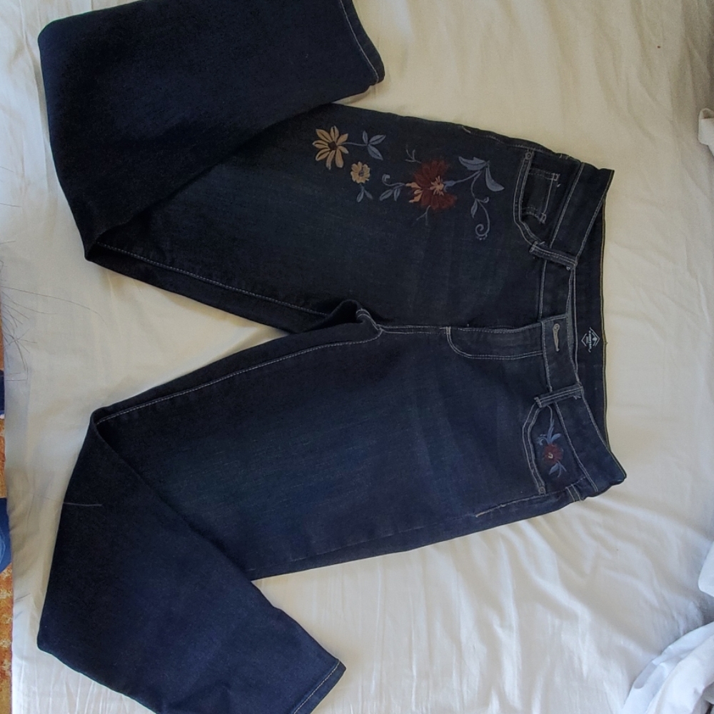 Embroidered jeans